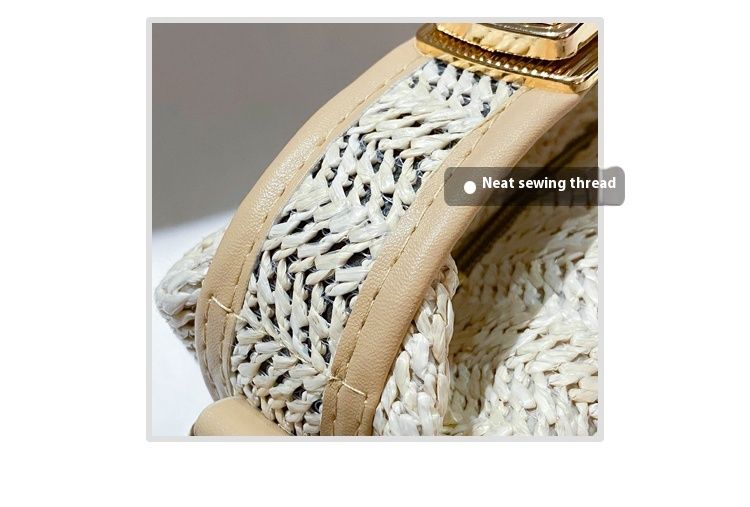 2024 Nieuwe lente/zomer kleine tas voor dames Trendy Koreaanse editie Veelzijdige crossbody tas Eenvoudige en frisse handtas met één schouder van grasweefsel_voghion.com