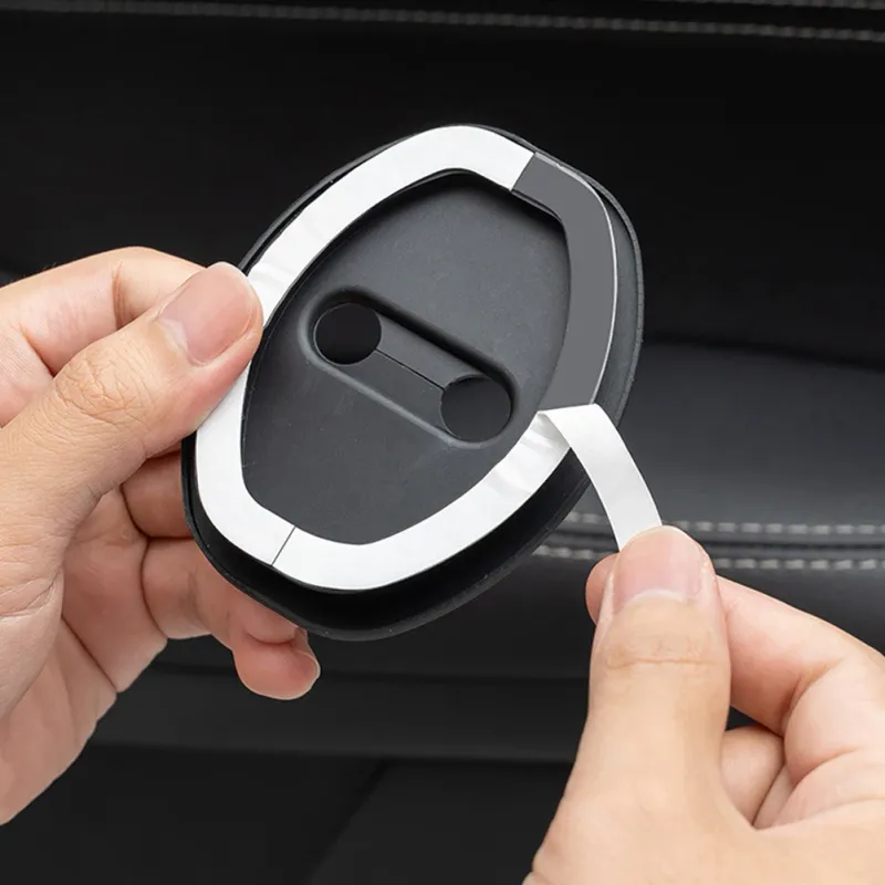 4 pezzi di protezione per serratura auto universale in silicone ammortizzatore per porta ammortizzatore silenzioso cuscino anti-collisione addensato_voghion.com