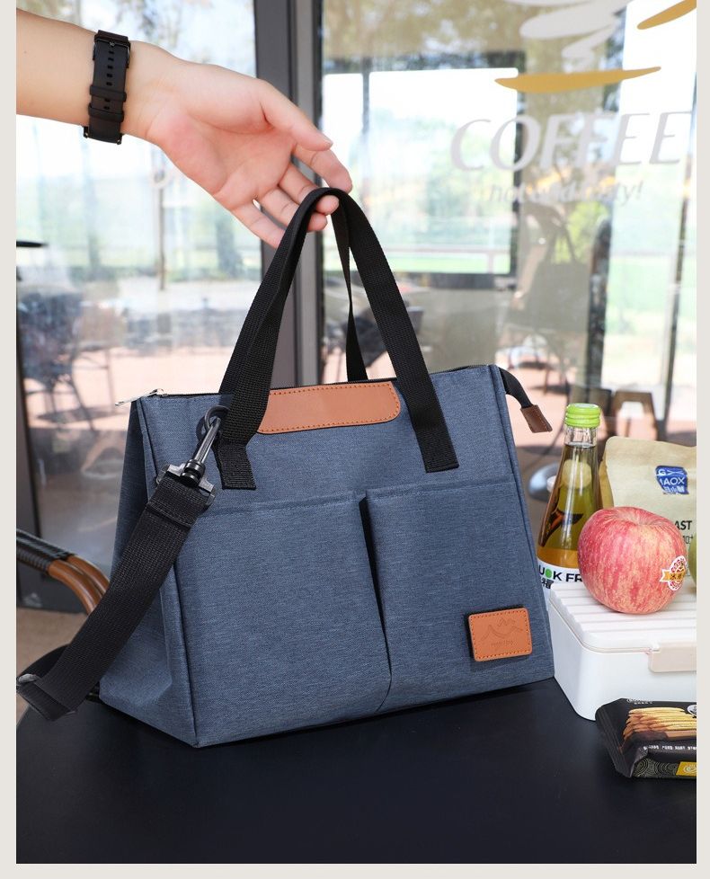 Borsa termica triangolare alla moda, borsa da viaggio a tracolla, grande capacità, borsa porta pranzo, borsa termica bento_voghion.com