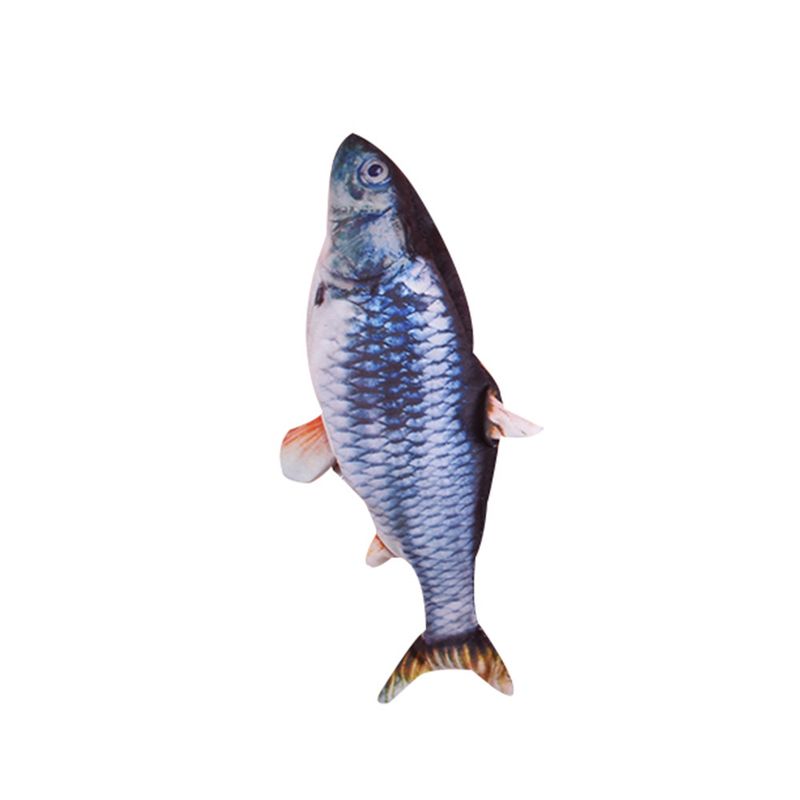 Plush Realistic Pet Catnip Teasing Teething Cat Supplies Fish Toy_voghion.com