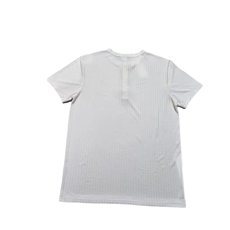 Solid Color Men's New Summer Versatile Short Sleeved Henley Shirt Casual Knitted T-shirt_voghion.com
