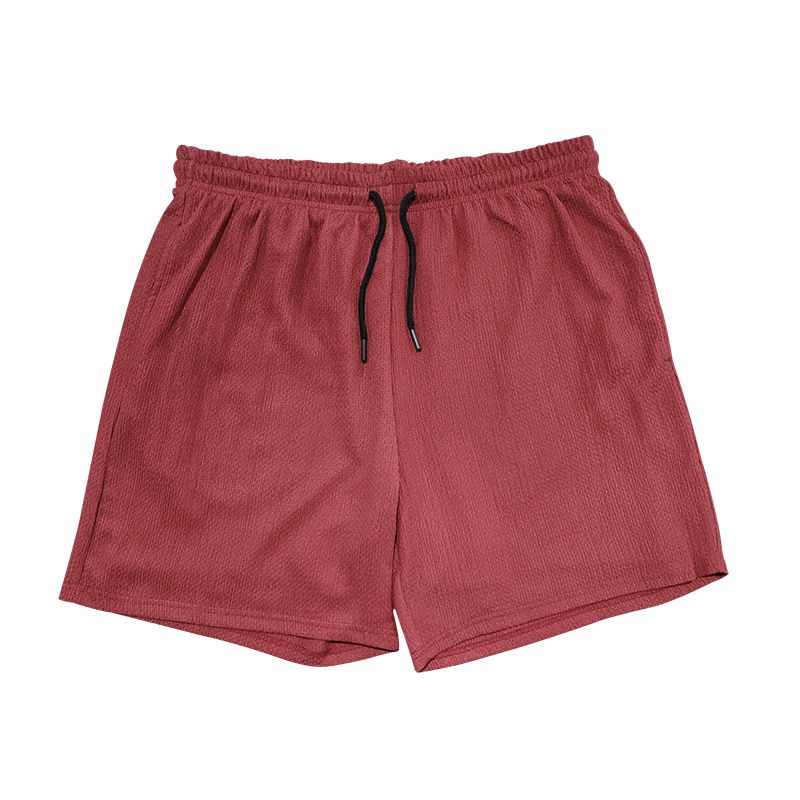 Lot de 2 shorts d'été décontractés pour homme, coupe trois-quarts, doublés, à séchage rapide et double épaisseur, tissés_voghion.com