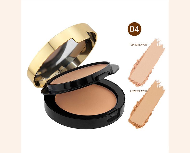 Bellezza e salute PAGINA VINE Peacock Gold Diamond Cipria compatta riparatrice per il viso a doppio strato, naturale e rinfrescante, a lunga durata, senza polvere_voghion.com