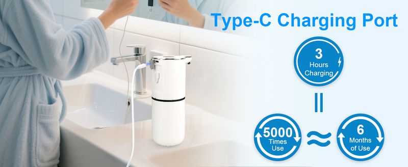 Akıllı Dezenfektan Dispenseri - USB Şarj Edilebilir 380 ml_voghion.com
