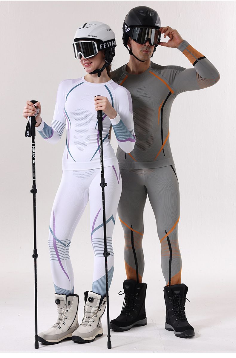 New Autumn And Winter Quick Drying Ski Suit Underwear Set For Men's Sports, Tight Fitting, Moisture Wicking And Sweat Wicking Base Coat_voghion.com