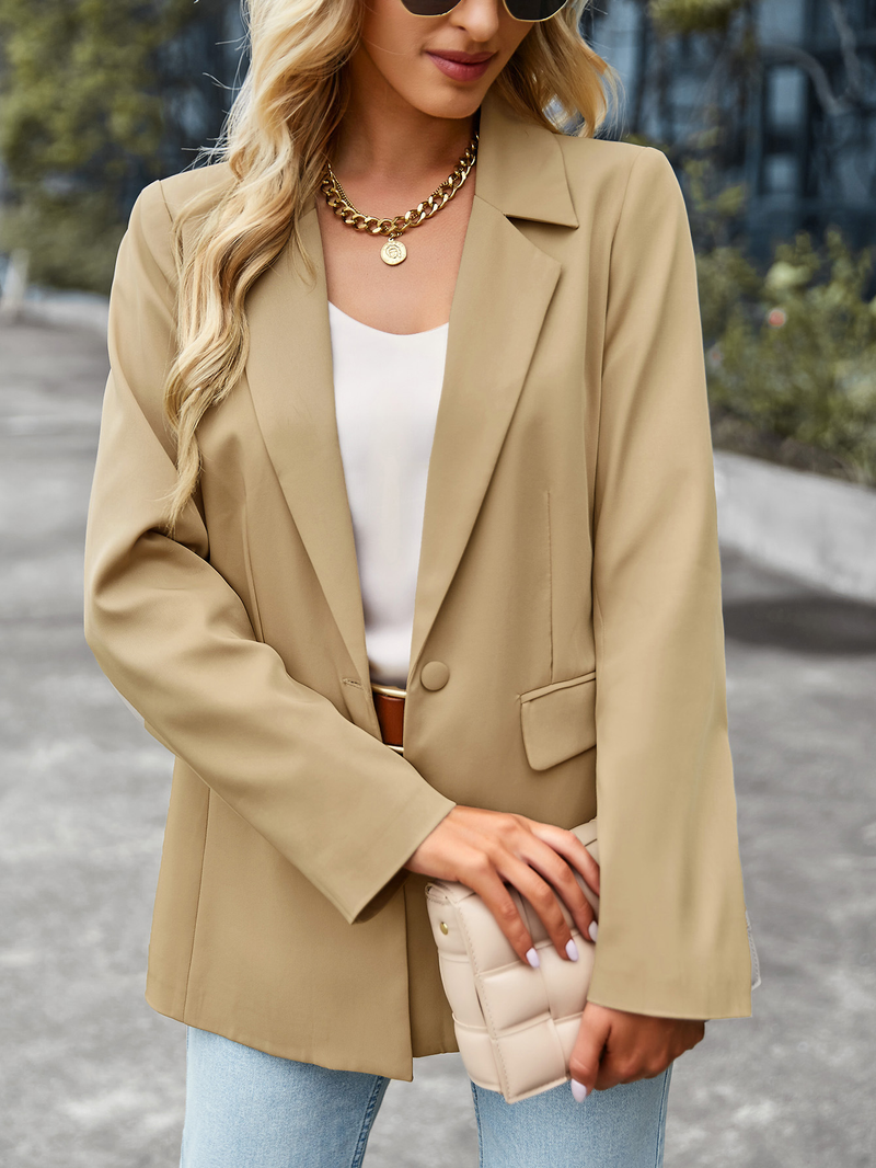Women's Casual Small Suit Versatile Professional Formal Coat_voghion.com