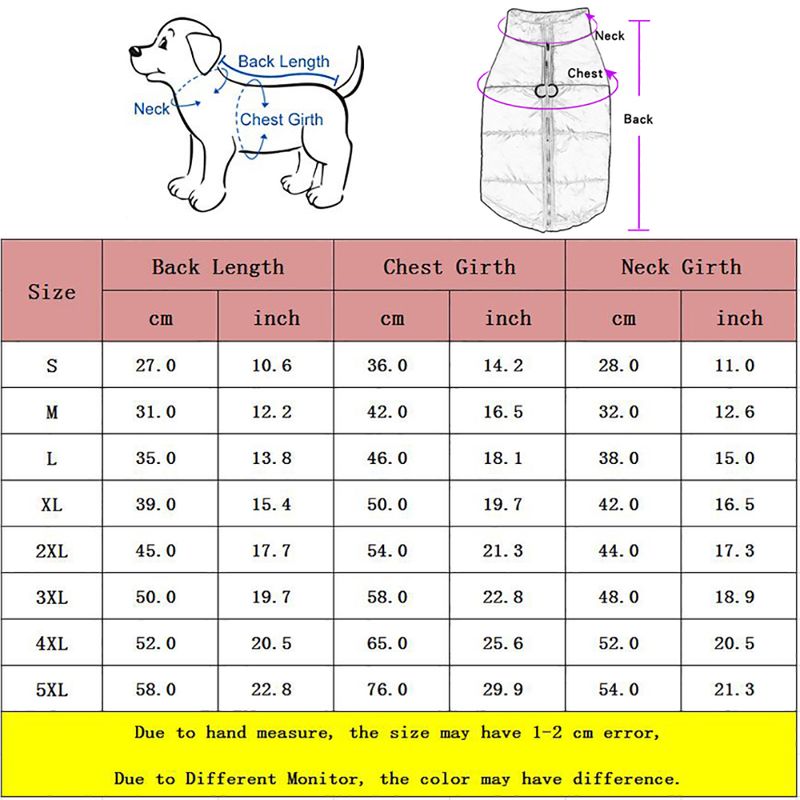 Vêtements imperméables, veste zippée, manteau pour petits, moyens et grands chiens, vêtements d'hiver chauds pour animaux, combinaison pour chien, gilet, par PawParty Store_voghion.com