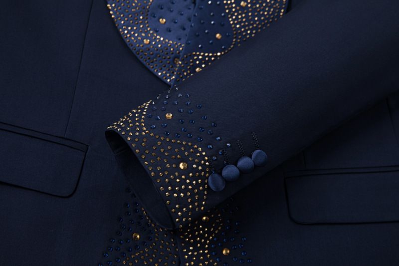 Completo da uomo, 3 pezzi, elegante, da lavoro, da cerimonia, smoking, con giacca, gilet e pantaloni, vestibilità slim, in tessuto elasticizzato._voghion.com