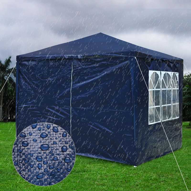 3*3m Gazebo/Wedding Tent w/4 Side Wall_voghion.com