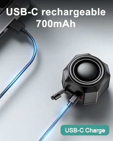 Alarme de vélo rechargeable par USB, alarme de moto max. 110 dB avec télécommande et 7 niveaux de sensibilité, alarme antivol avec capteur de mouvement et vibrations_voghion.com