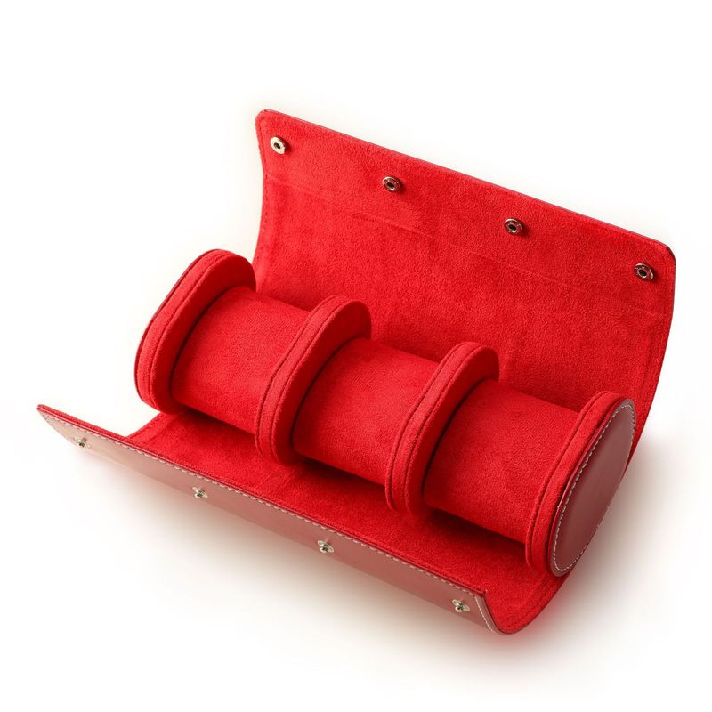 Scatola porta orologi di lusso in pelle PU a 3 scomparti - Custodia di alta qualità per orologi_voghion.com