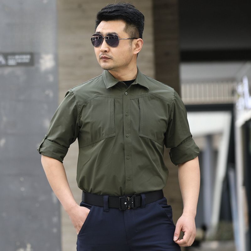 Camicia elasticizzata tattica da esterno ad asciugatura rapida in tessuto di seconda generazione Paving Eagle Explorer PLY-31_voghion.com