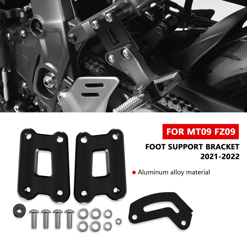 Pour MT09 MT-09 SP FZ09 Passager Arrière Pédales Repose-pieds mt09 fz09 Repose-pieds Kit D'abaissement Support Support Accessoires_voghion.com