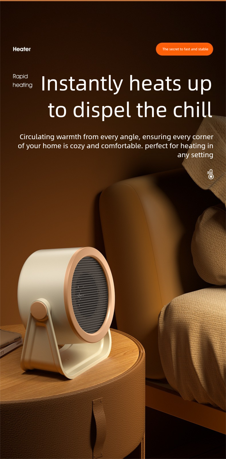 Simple Baby And Mother Quick Heat Small Portable Desktop Mini Fan Heater For Home Office_voghion.com