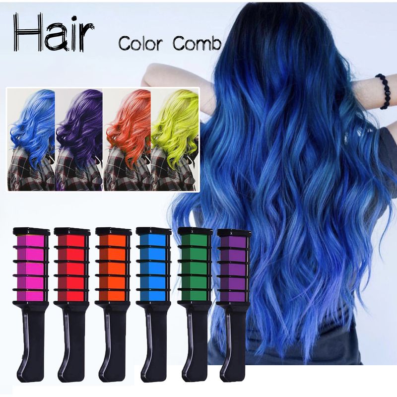 Peine temporal para el cabello, fácil cambio de color del cabello, masaje del cuero cabelludo, peine para el cabello_voghion.com