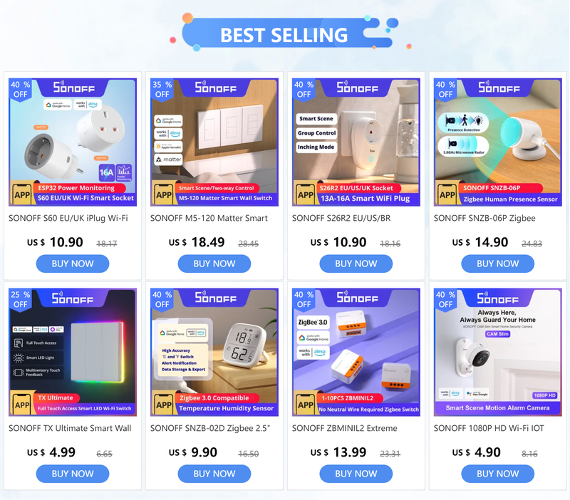 SONOFF SNZB-06P Zigbee senzor prisotnosti osebe, zaznavanje svetlobe, mikrovalovni radar, pametni dom prek ZBBridge-P, eWek Alice Alexa_voghion.com