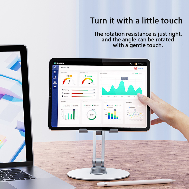 L8 Phone Tablet Universal Bracket Aluminum Alloy Mobile Phone Bracket Foldable Storage Desktop Holder iPhone Stand iPad Stand_voghion.com