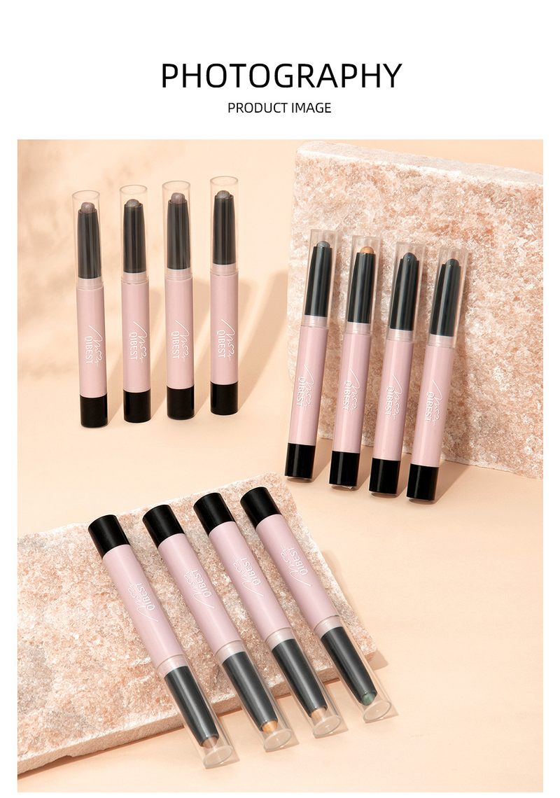 carina QIBEST Lazy Stick Set Super Shine Fine Pearlescent Flashes Brighten High gloss Matte Makeup eye shadow Pen_voghion.com
