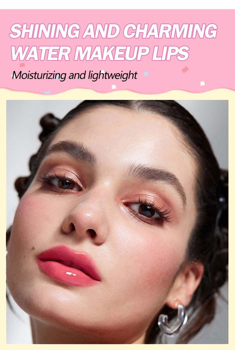 Brilho labial Penifen Batom aquarela Streamer à prova d'água Blush líquido hidratante à prova d'água Espelho à prova d'água Vidro Esmalte labial líquido_voghion.com