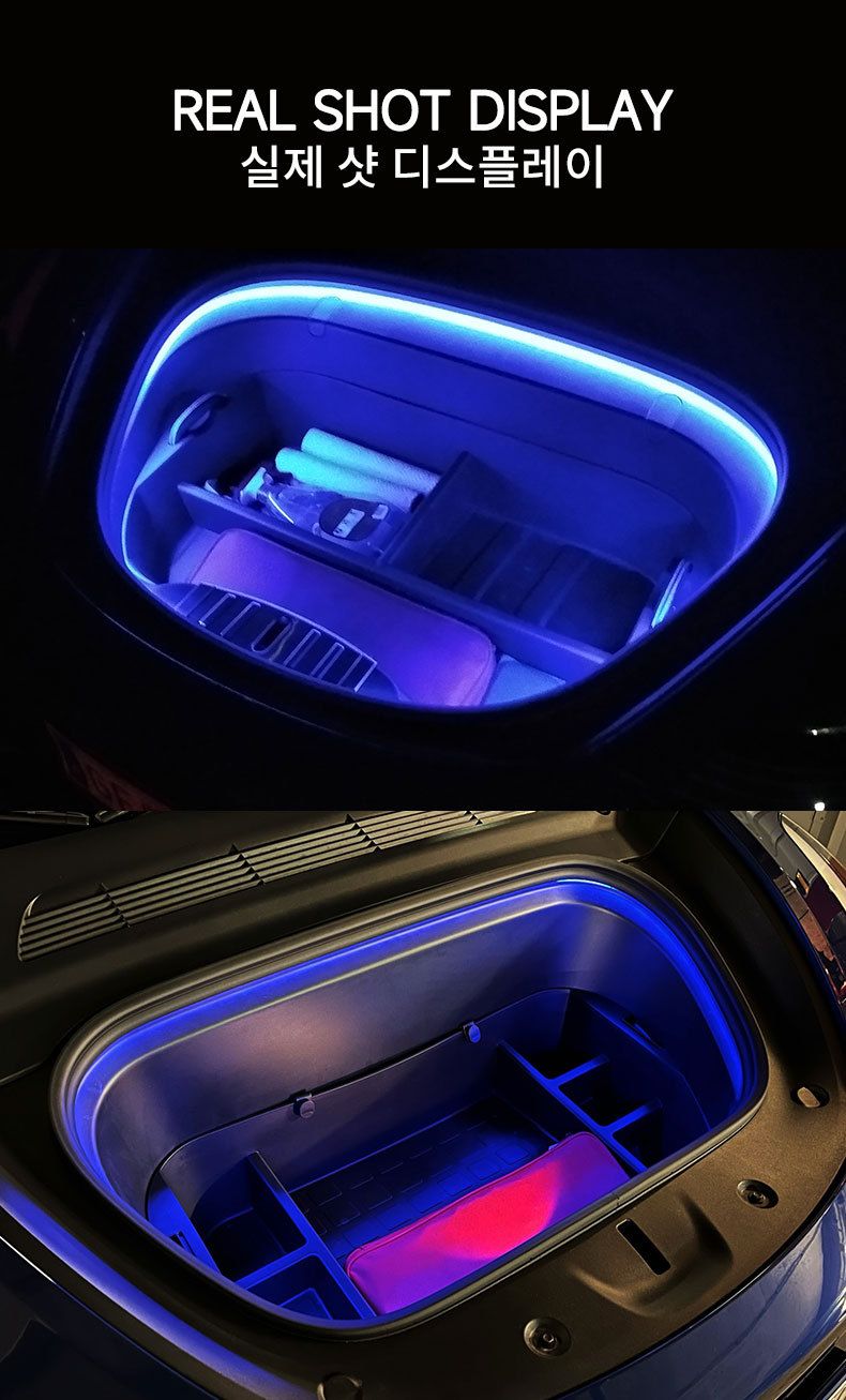 Suitable For Tesla 3/Y/S/X Front Trunk LED Decorative Super Bright Waterproof Light Strip_voghion.com