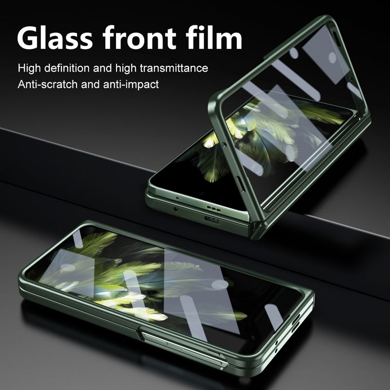 For One plus Open Luxury 360 Camera Screen Protector Flim Full Cover Business Phone Case_voghion.com