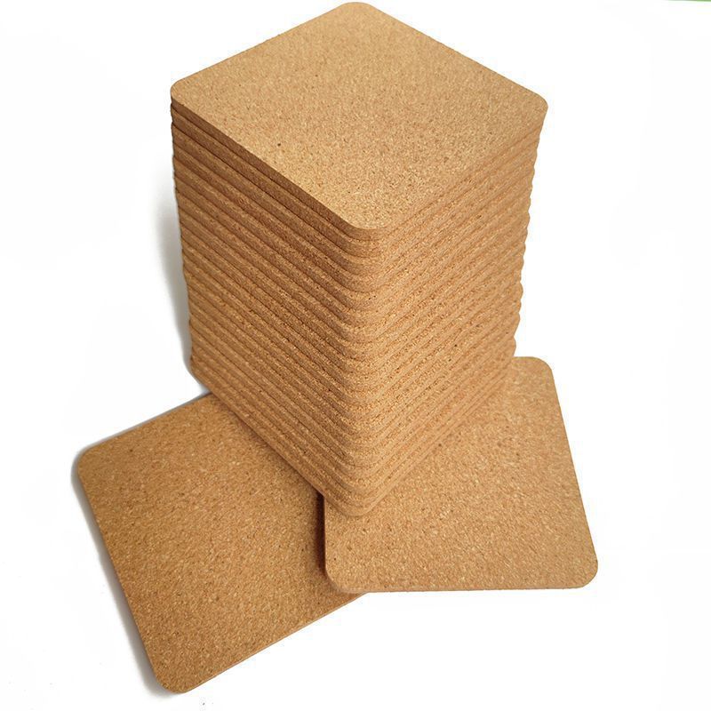 5-pack ronde kurken onderzetters met gladde randen - hittebestendig en antislip voor hete schalen en kopjes (milieuvriendelijk, duurzaam en vaatwasmachinebestendig)_voghion.com