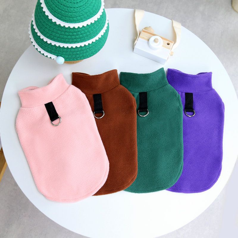 2022 roupas para animais de estimação atacado nórdico vento tração velo simples casual quente outono e inverno roupas para cães_voghion.com