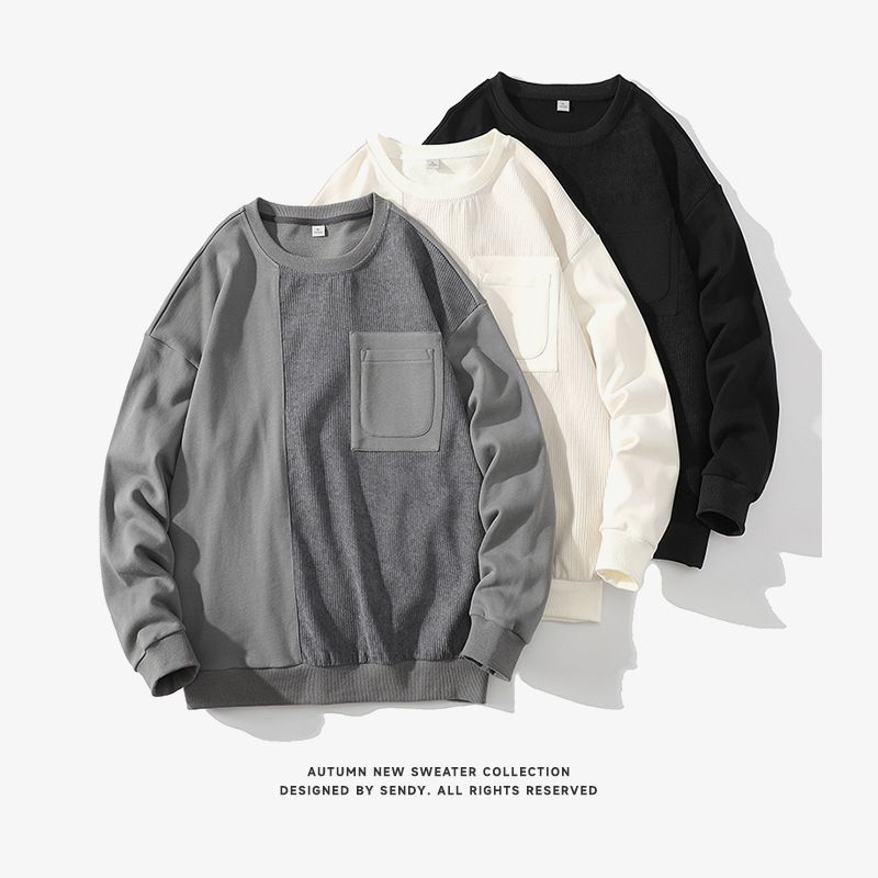 Weißer Hintergrund Flache Frühling Und Herbst Neue männer Hoodie Vielseitig Jugend Gut Aussehend Langarm T 68C_voghion.com