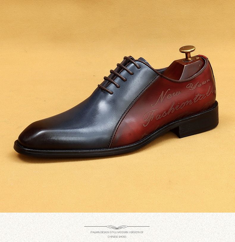 Business Oxford Schuhe Britische Spitzschuh Herrenschuhe Schnürschuhe Herren Lederschuhe Handgefertigte Schuhe Büroschuhe Herren_voghion.com