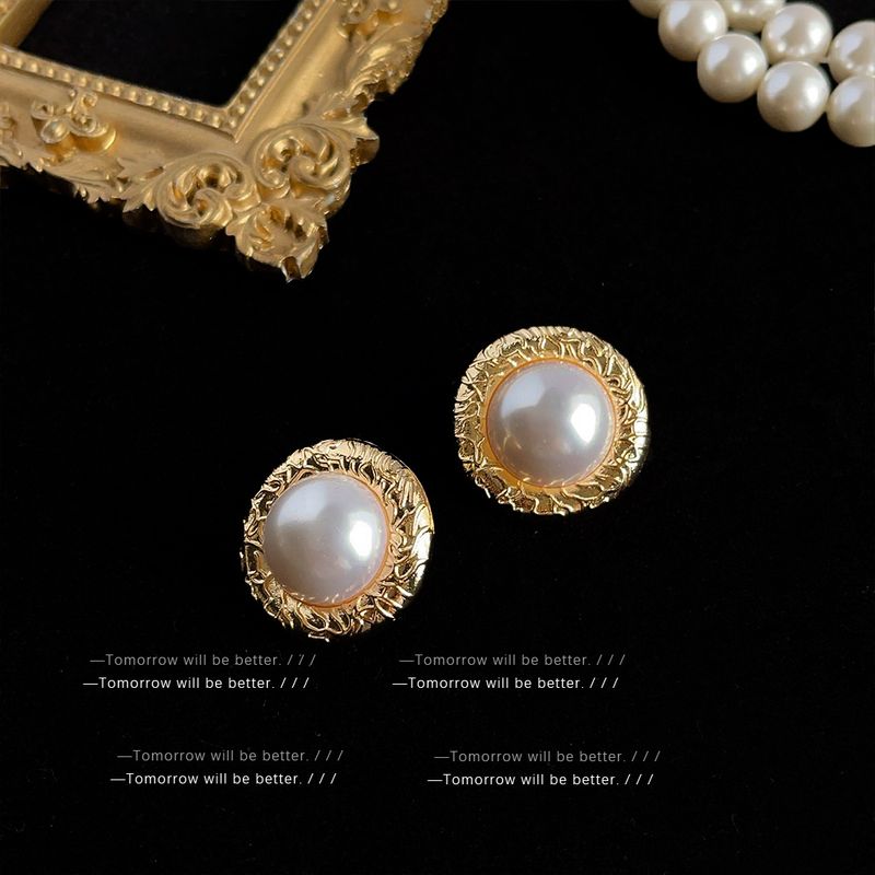 Orecchini vintage di alta qualità, di nicchia, leggeri, di lusso, alla moda, in stile metà secolo, con temperamento artistico, alla moda._voghion.com