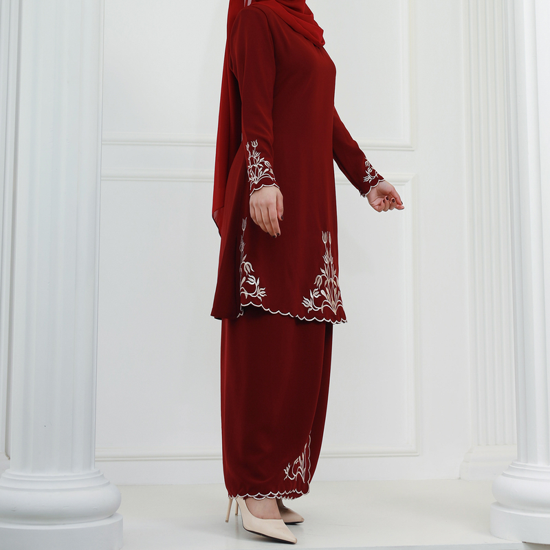 Muslimsk mote malaysisk utsøkt broderi Midtøsten todelt dress BK003_voghion.com