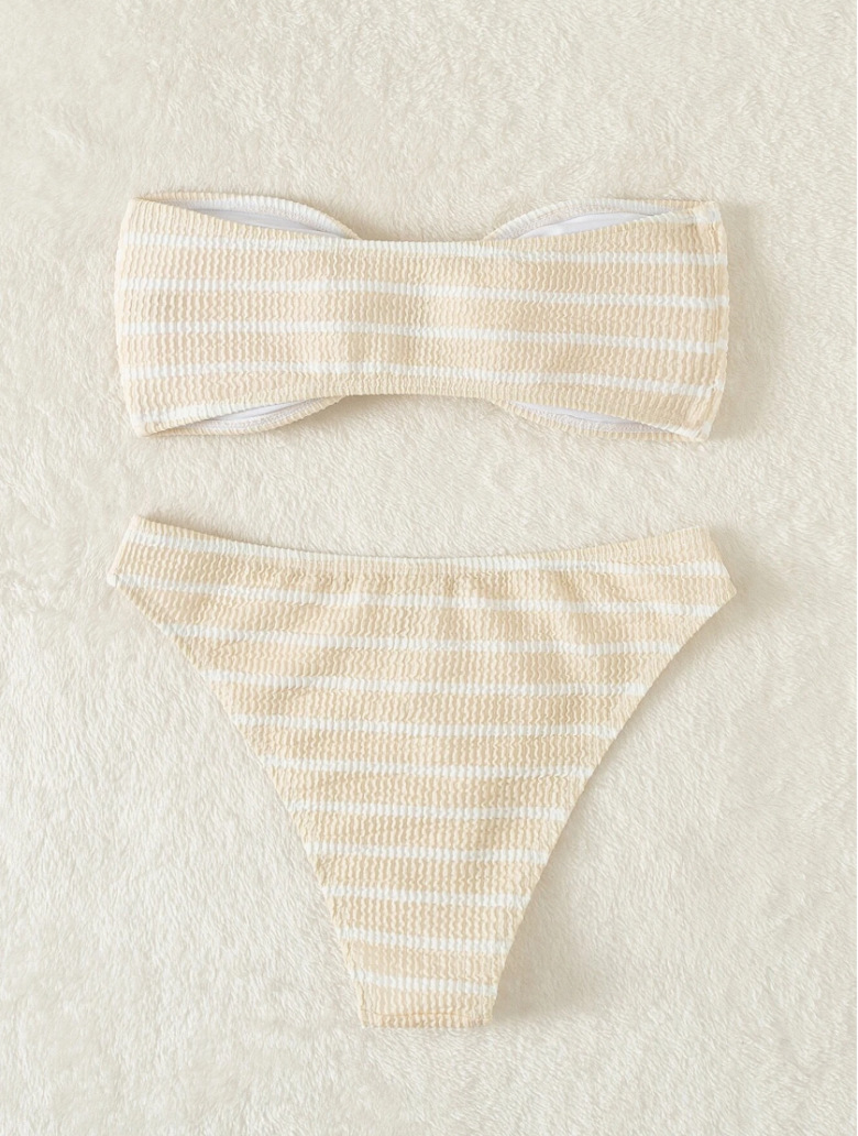 Dameskleding Top Bikini Dames Nieuwe Strapless Split Triangle Bikini Badpak_voghion.com