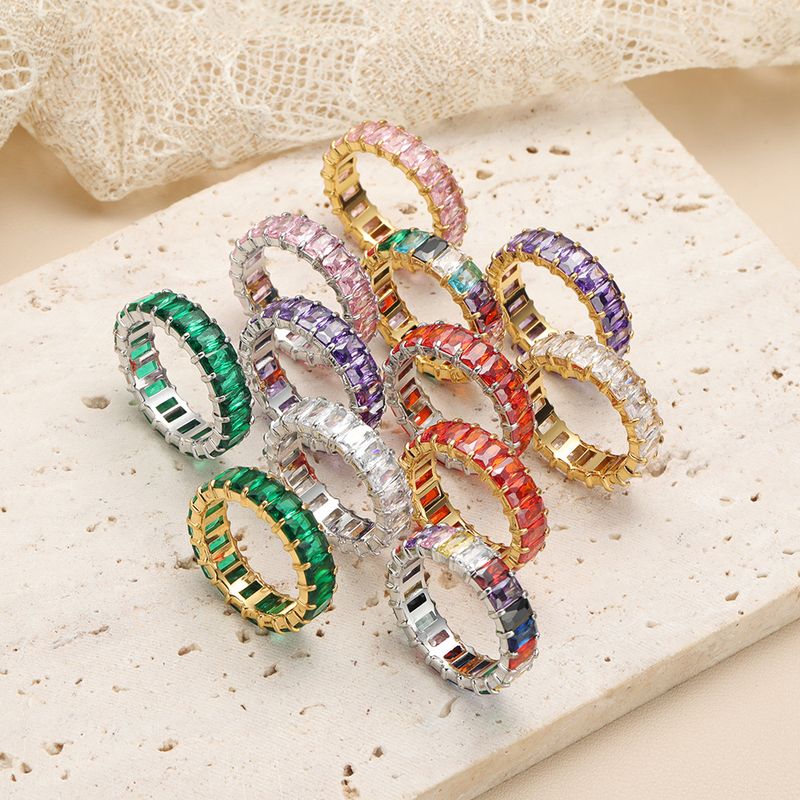 New Instagram Fashion Handpiece Light Luxury And Small, High End Color Diamond Women's Ring_voghion.com