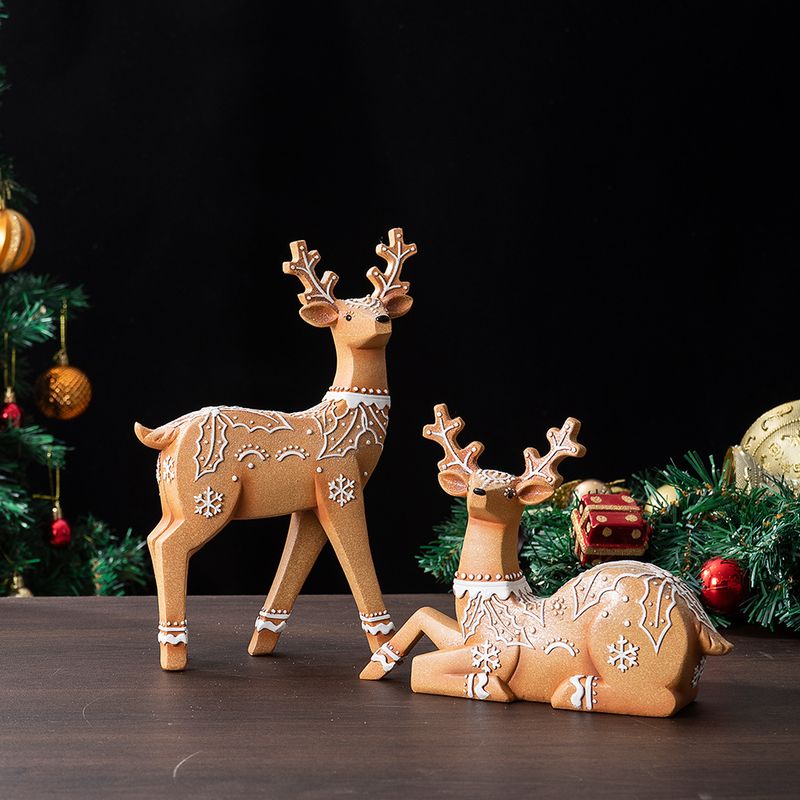 Reindeer Christmas Decoration, Resin Crafts For Home Window Display And Desktop Festive Ornament_voghion.com