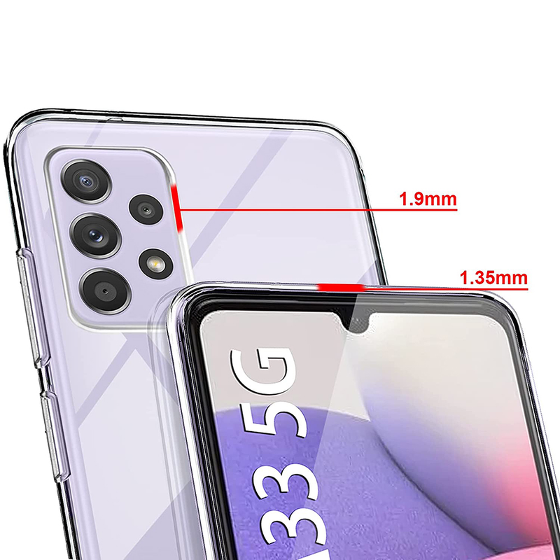 Mykt silikondeksel for Samsung Galaxy A73 A53 A33 A13 A03 A82 A72 A52 A42 A32 A22 A12 5G Ultra Thin Clear Case Cov_voghion.com