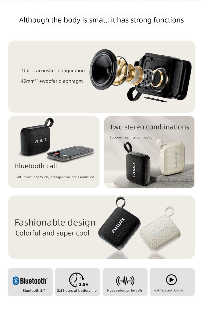 Aihua Vrsion Blutooth Mini Wysokiej Jakości Dźwięku Zewnętrzny Przenośny Ręczny Subwoofer Spakr Do Tańca Kwadratowego I Domu_voghion.com