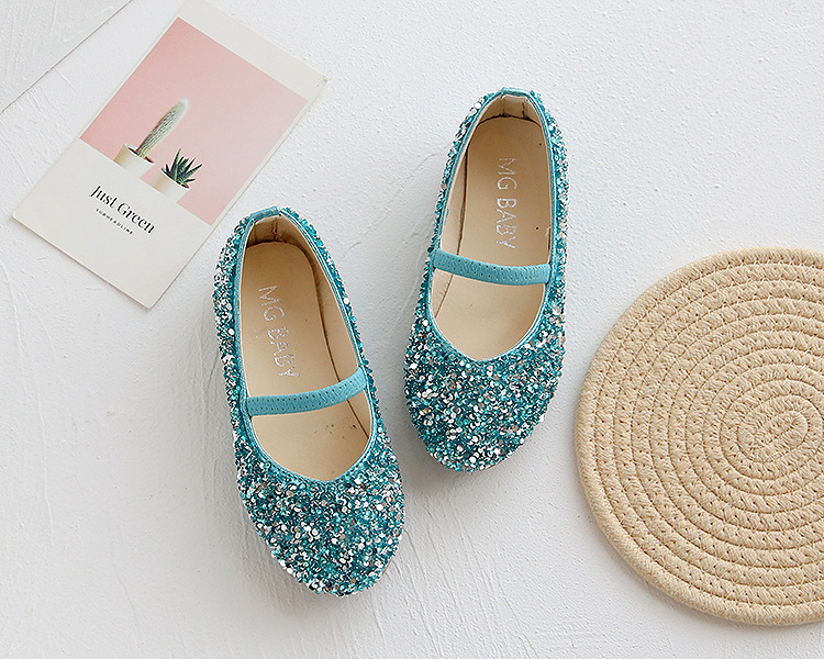 Mamma e bambini Scarpe da principessa per bambina Scarpe da passeggio per bambini dolci e carine, piccole scarpe in pelle con paillettes per ragazze, scarpe singole con bocca leggera_voghion.com