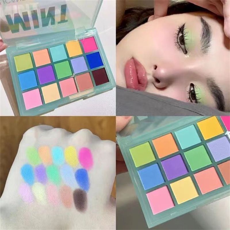 Macaron Lidschatten-Palette gleichen Stil bunte Multi-Color 18 Farben Bühne Pink Serie Make-up_voghion.com