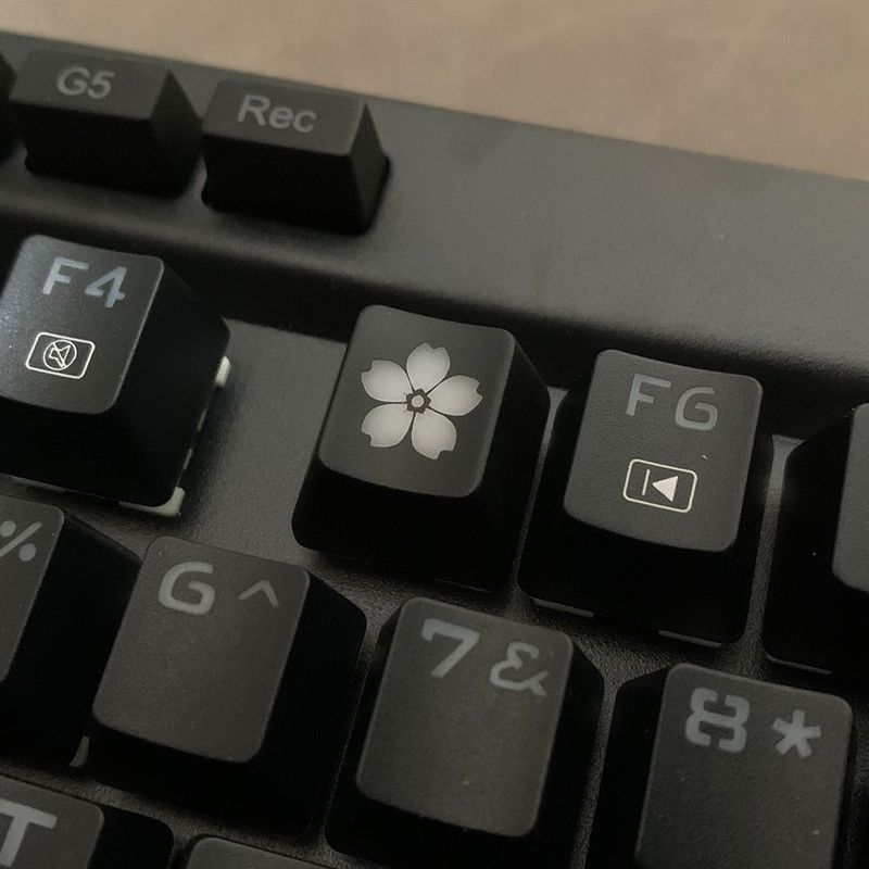 Kiischtebléieschau transparent Keycap R4 Héicht amplaz vun der ESC Tast Nical Tastatur Keycaps langweileg fir e Bléck drop ze werfen_voghion.com