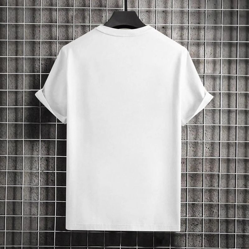 Herrenbekleidung Übergröße Kurzarm-T-Shirt Tops Sommer All Match Fünf-Punkt-Ärmel Rundhals_voghion.com