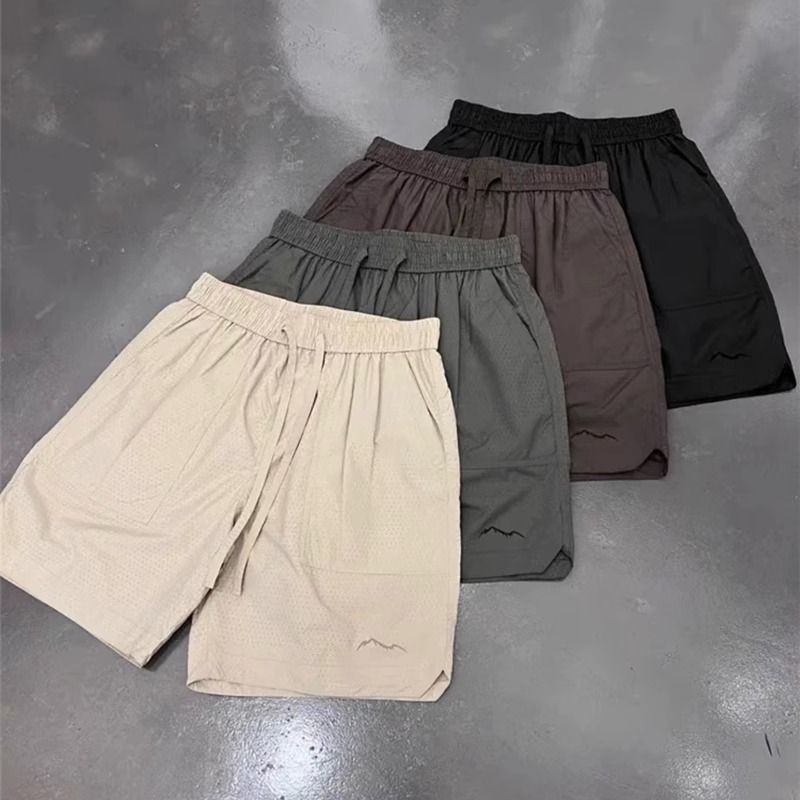 Sommer Neue Herren Atmungsaktives Mesh Lose Sport Casual Elastische Taille Trendy Shorts Mode Capris_voghion.com