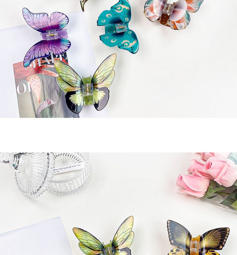 Super Fata Simulazione Farfalla Clip Temperamento Forcina Capelli Squalo Clip Accessori per Capelli di Alta Qualità Accessori per Copricapo_voghion.com