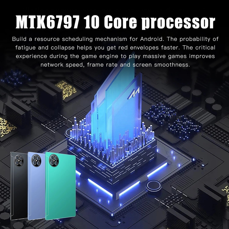 Global edition nettbrett android 10,1 tommer Android 12,0 nettbrett-pc 8 GB RAM+256 GB ROM 8800 mAh batteri Gaming nettbrett PC-nettbrett_voghion.com