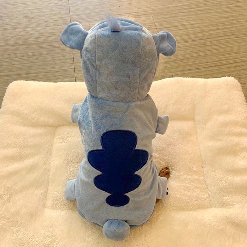 Cawaii Autumn Winter New Clothing Two-Legged Pet Transformation Outfit Warm Large Dog Cotton Coat Cat Clothes_voghion.com