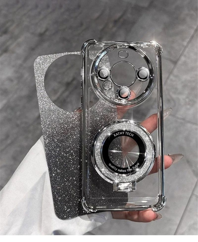 Luxury Bead Bracelet Ring Shockproof Case For Huawei Nova 13 Pro 12 11 10 9 8 7 6 5 Pro SE Silicone Glitter Stand Holder Cover_voghion.com