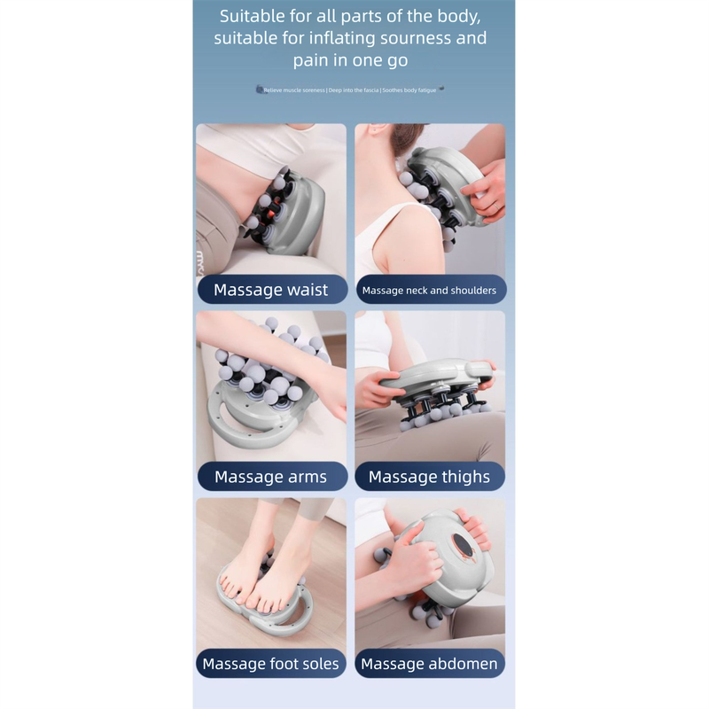 Professionelle Faszienpistole für den Heimgebrauch, Hochleistungs-Massagehammer, Muskel-Taille, Ganzkörpermassagegerät, lange Batterie_voghion.com