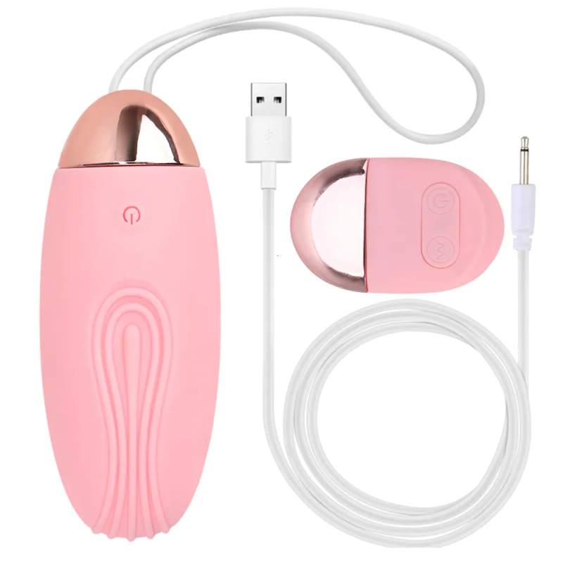 Eggs/Bullets Jump Egg Vibrator Clitoris Stimulate 10 Frequency Wireless Remote Control USB Charging G-spot Vib_voghion.com