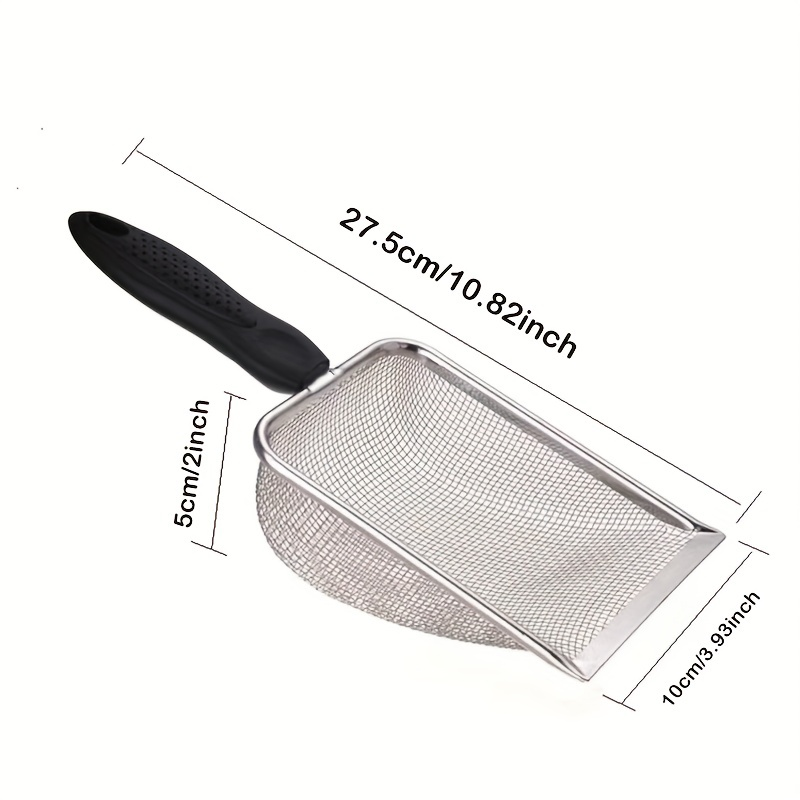 1 pz Paletta per lettiera in acciaio inox per animali domestici Paletta per WC per forniture per cani e gatti_voghion.com