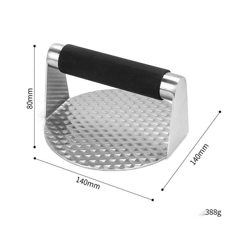 Sıcak Satış Paslanmaz Çelik Açık Hava Seti 3 Parça Teppanyaki Spatula Barbekü Aleti Et Presi_voghion.com