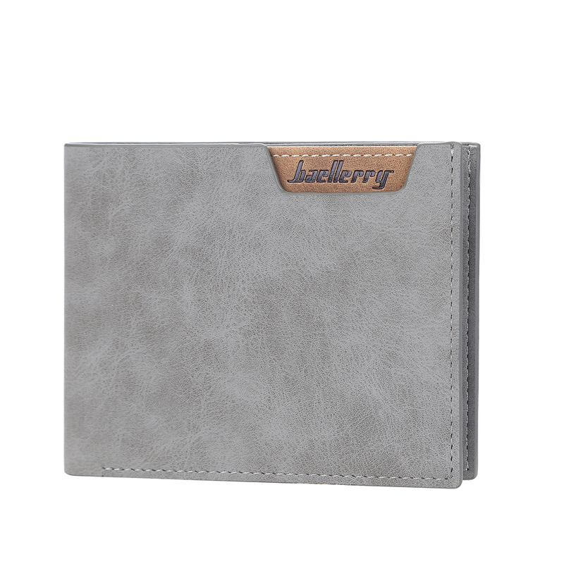 Baellerry Men Wallets Short Name Engraving Card Holder Classic Male Wallet Simple Photo Holder Name Engraved Brand Men_voghion.com
